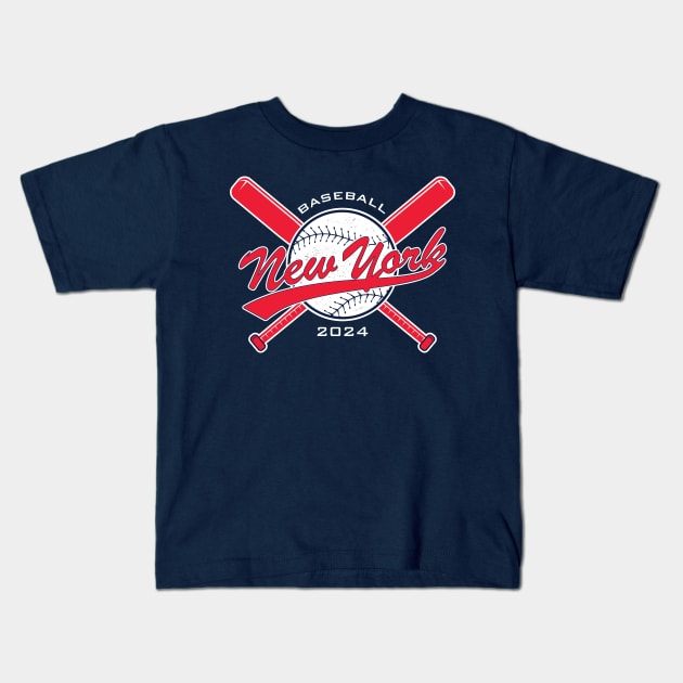 Yankees 2024 Kids T-Shirt by Nagorniak